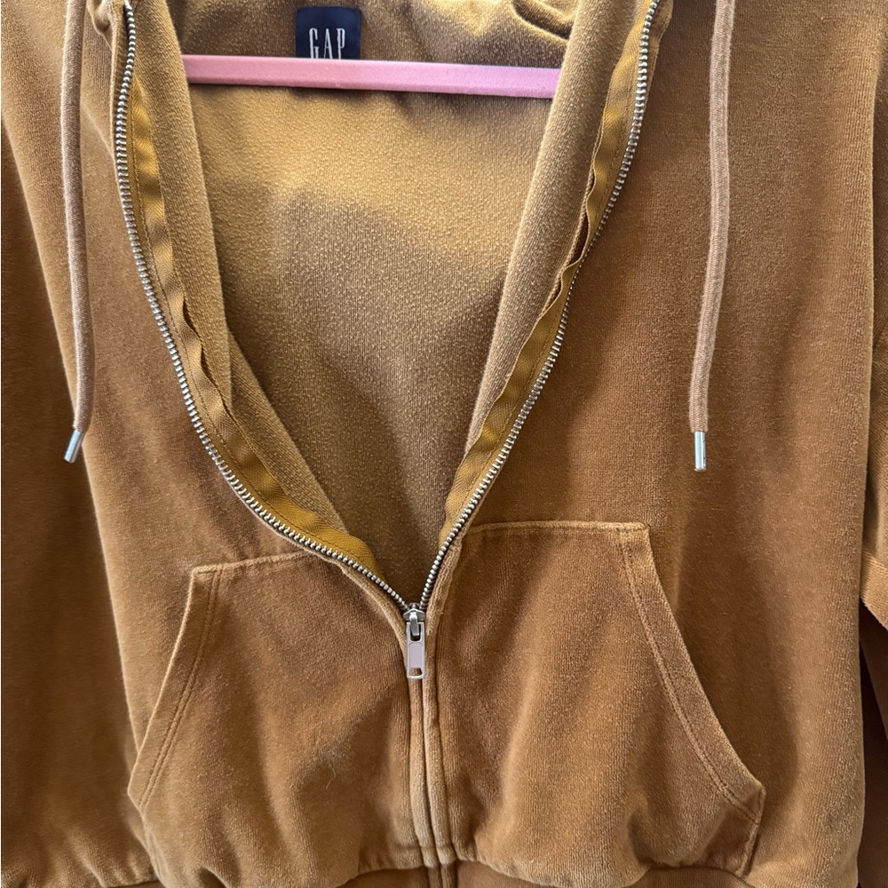 GAP Tan Zip-Up Hoodie
